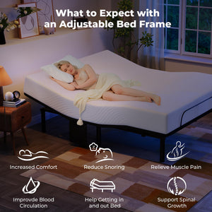 Queen Adjustable Bed Frame with Head & Foot Incline