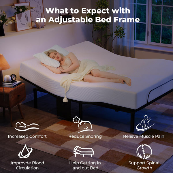 Queen Adjustable Bed Frame with Head & Foot Incline