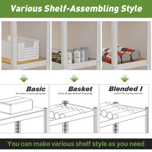 5-Tier Adjustable Metal Shelving Unit