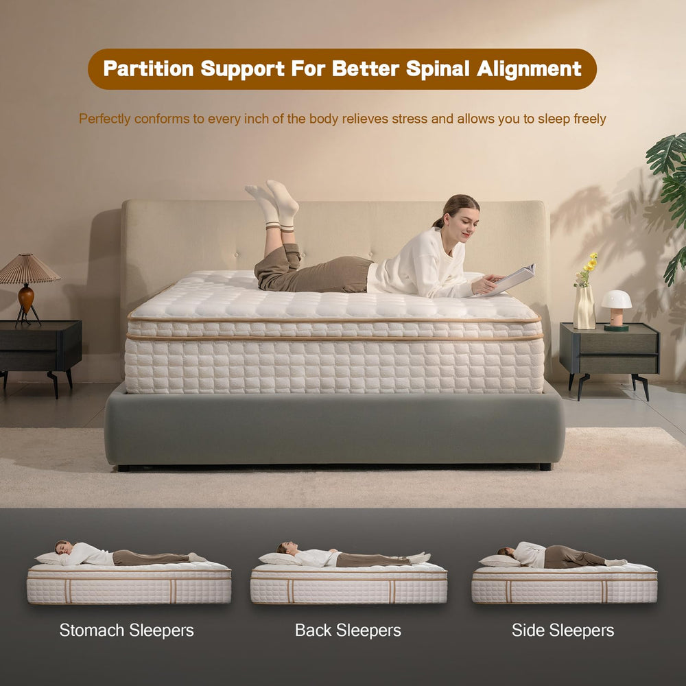 Hybrid Mattress with Memory Foam & Pocket Springs | Medium Firm