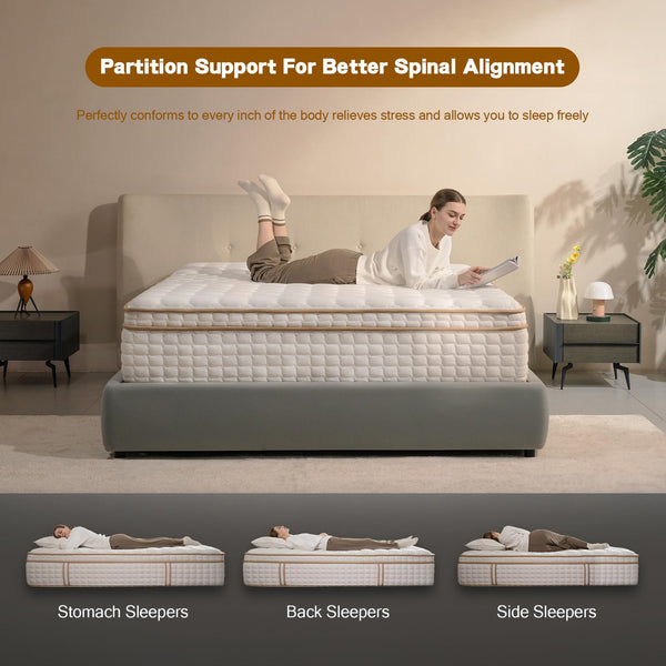 Hybrid Mattress with Memory Foam & Pocket Springs | Medium Firm
