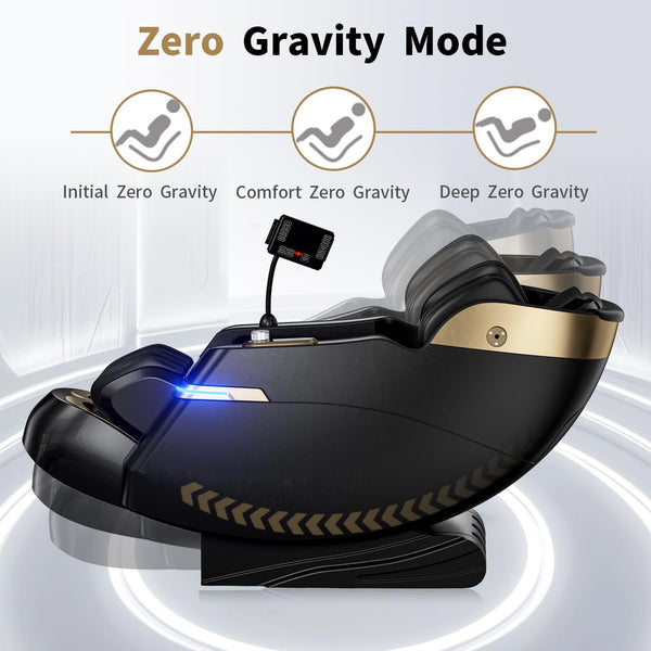 Zero Gravity Massage Chair – 51" SL Track, 3D Shiatsu, 20 Programs