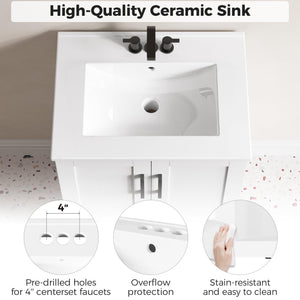 24-Inch Bathroom Vanity with Sink