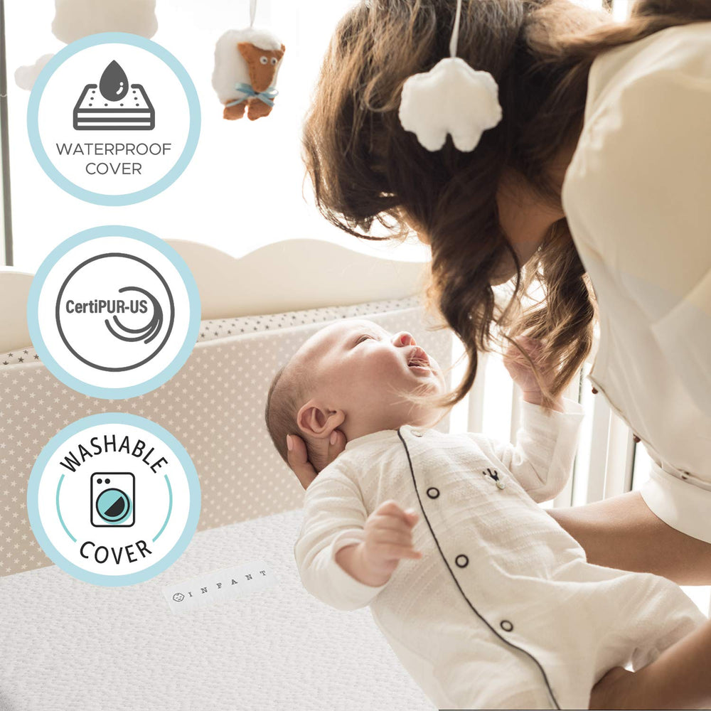 Dual-Sided Crib & Toddler Mattress with Cooling Gel Memory Foam