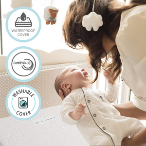 Dual-Sided Crib & Toddler Mattress with Cooling Gel Memory Foam