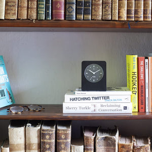 Analog Alarm Clock with Light & Snooze – Silent Bedside Clock