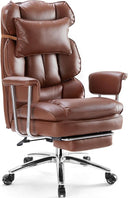 Ergonomic Executive Office Chair with Footrest & Lumbar Support