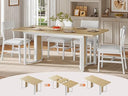Extendable Dining Table Set with Cushioned Chairs | Seats 4–6