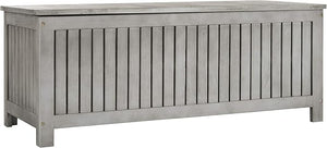 Outdoor Cushion Storage Deck Box with Bench Seat