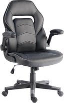 Ergonomic Gaming Chair with Flip-Up Armrests & 360° Swivel