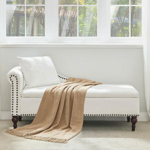 Oversized Chaise Lounge with Storage & Left Armrest