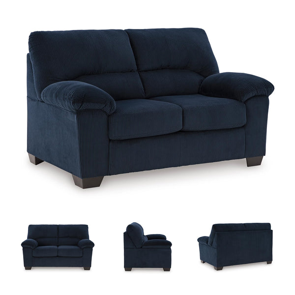 Corduroy Loveseat – Contemporary 2-Seat Sofa