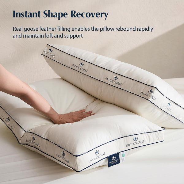 Goose Feather & Down Bed Pillows