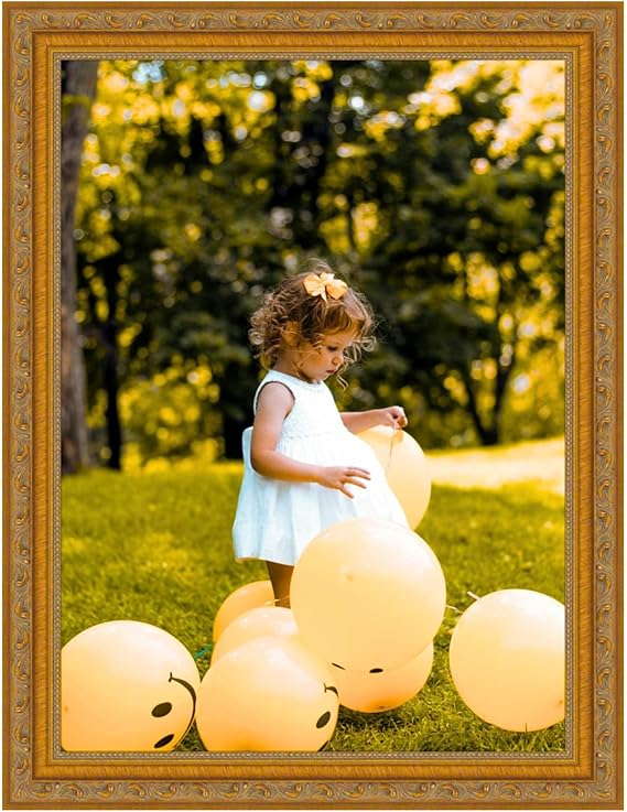 Wall Mount Picture Frame 33x15 Rectangular Wood