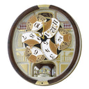 45 Melodies in Motion Musical Wall Clock with Rotating Pendulum
