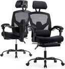 Ergonomic Office Chair with Footrest & Reclining Mesh Back