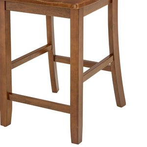 Counter Height Dining Table Set with 4 Chairs – 5-Piece Bar-Style Breakfast Set for Small Spaces