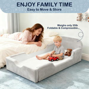 Toddler Floor Bed Full Foam with Removable Washable Cover