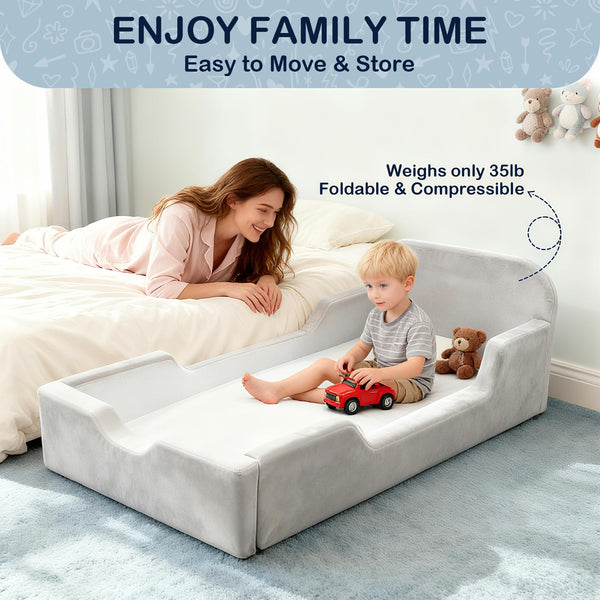 Toddler Floor Bed Full Foam with Removable Washable Cover