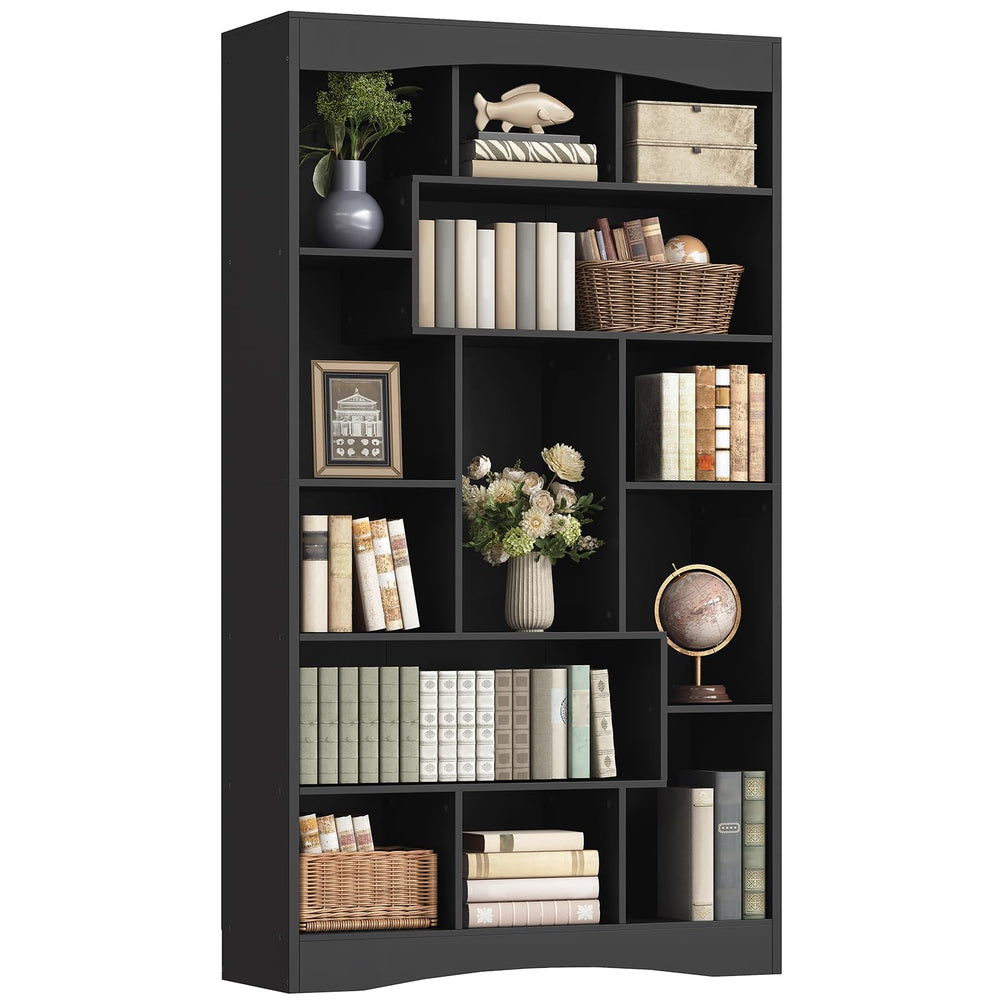 71" Tall Bookshelf with 13 Open Shelves