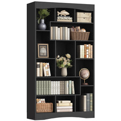 71" Tall Bookshelf with 13 Open Shelves