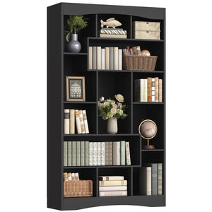 71" Tall Bookshelf with 13 Open Shelves