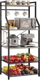 5-Tier Kitchen Baker's Rack with Microwave Stand