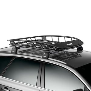 Aluminum Roof Cargo Basket with Crossbar Mount