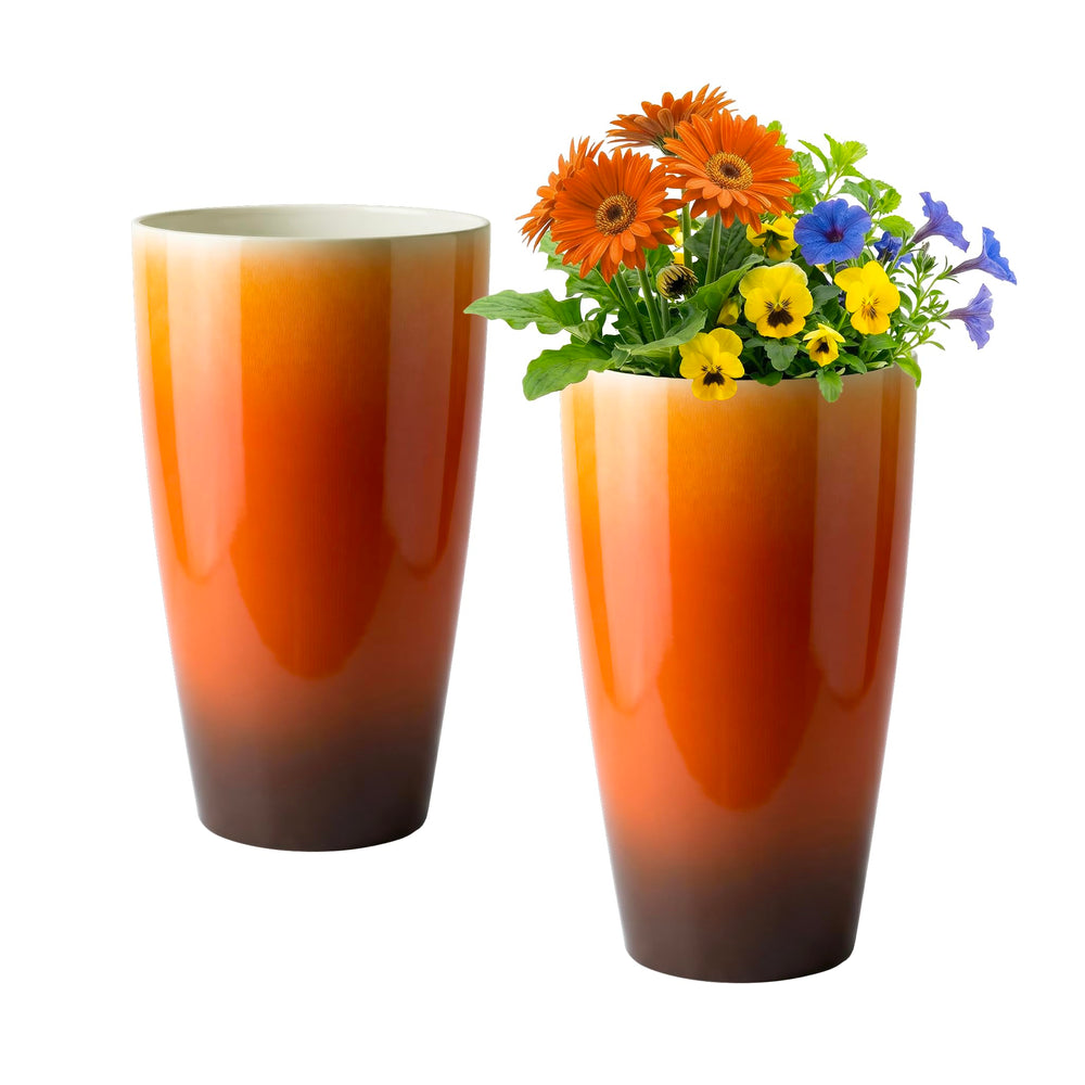 21-Inch Tall Outdoor & Indoor Planter Set of 2