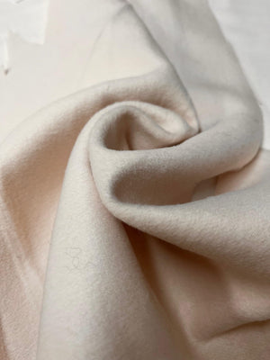 Ivory Vanilla Wool Coating Fabric by the Yard
