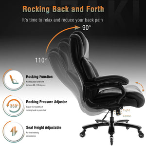 High Back Big & Tall Executive Office Chair – 400 lbs Capacity