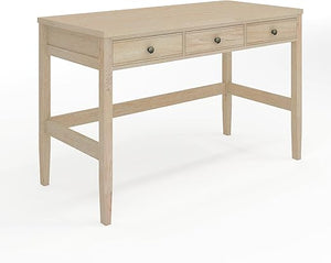 Home Office Desk with 3 Drawers and Tapered Legs