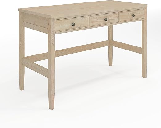 Home Office Desk with 3 Drawers and Tapered Legs