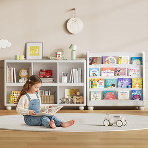 4-Tier Kids Bookshelf with Rounded Corners