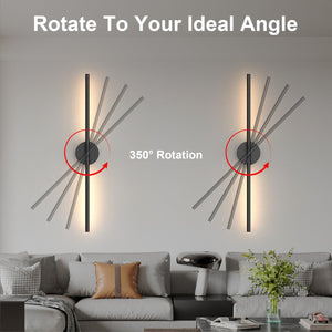 Battery Operated Wall Sconces Set of 2 – Dimmable LED Wall Lights with Remote
