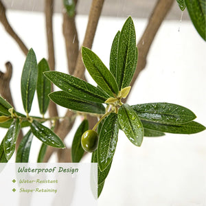 Artificial Olive Tree – UV Resistant Faux Olive Tree for Indoor & Outdoor