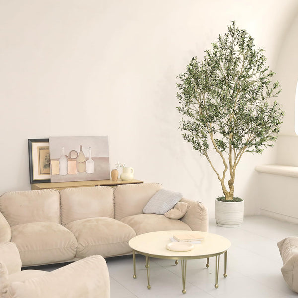 Large Artificial Olive Tree with Realistic Leaves and Olives