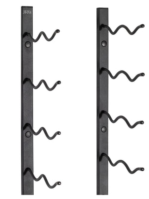 Wall Mounted Metal Wine Rack – 12 or 36 Bottle, Matte Black
