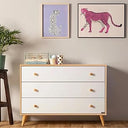 3-Drawer Kids Dresser with Anti-Tip Safety & Ball-Bearing Glides