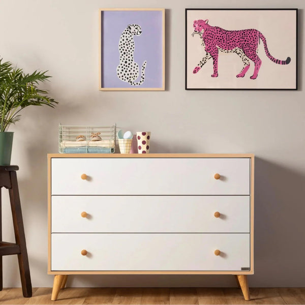 3-Drawer Kids Dresser with Anti-Tip Safety & Ball-Bearing Glides