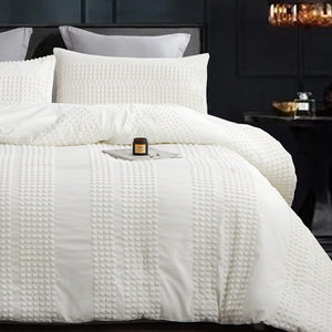 Boho Tufted Comforter Set with Pom-Pom Trim | Queen & King