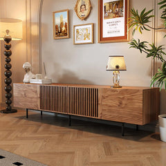 94.48" Mid-Century Modern Walnut TV Stand