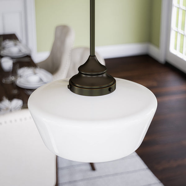 Cambridge Rustic Pendant Light – Blackened Oil Rubbed Bronze