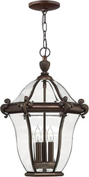 Three-Light Outdoor Hanging Lantern Pendant
