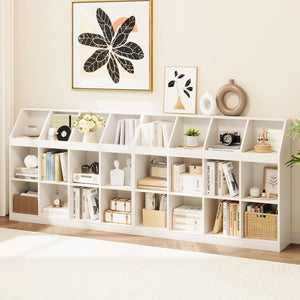 12-Cube Wooden Storage Bookcase
