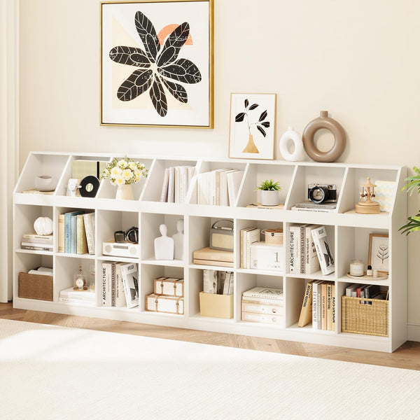 12-Cube Wooden Storage Bookcase