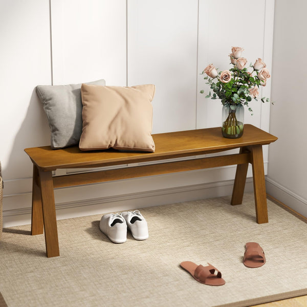 Solid Wood Dining Bench 47"