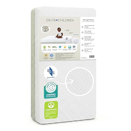 Breathable Crib & Toddler Mattress with Cloud Core