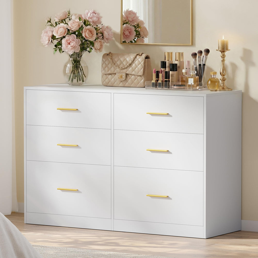 6-Drawer Dresser Chest of Drawers – Modern Bedroom Storage