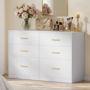 6-Drawer Dresser Chest of Drawers – Modern Bedroom Storage